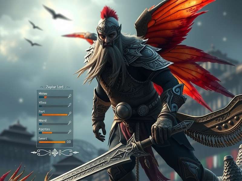 Zephyr Lord character customization screen showing Indian armor options